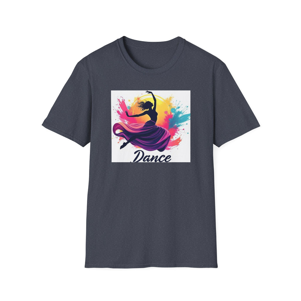 Colorful Dance Graphic T-Shirt, Unisex Tee, Perfect Gift for Dancers, Dance Studio Wear, Dance Parties, Art Lovers
