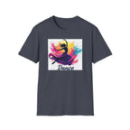 Colorful Dance Graphic T-Shirt, Unisex Tee, Perfect Gift for Dancers, Dance Studio Wear, Dance Parties, Art Lovers