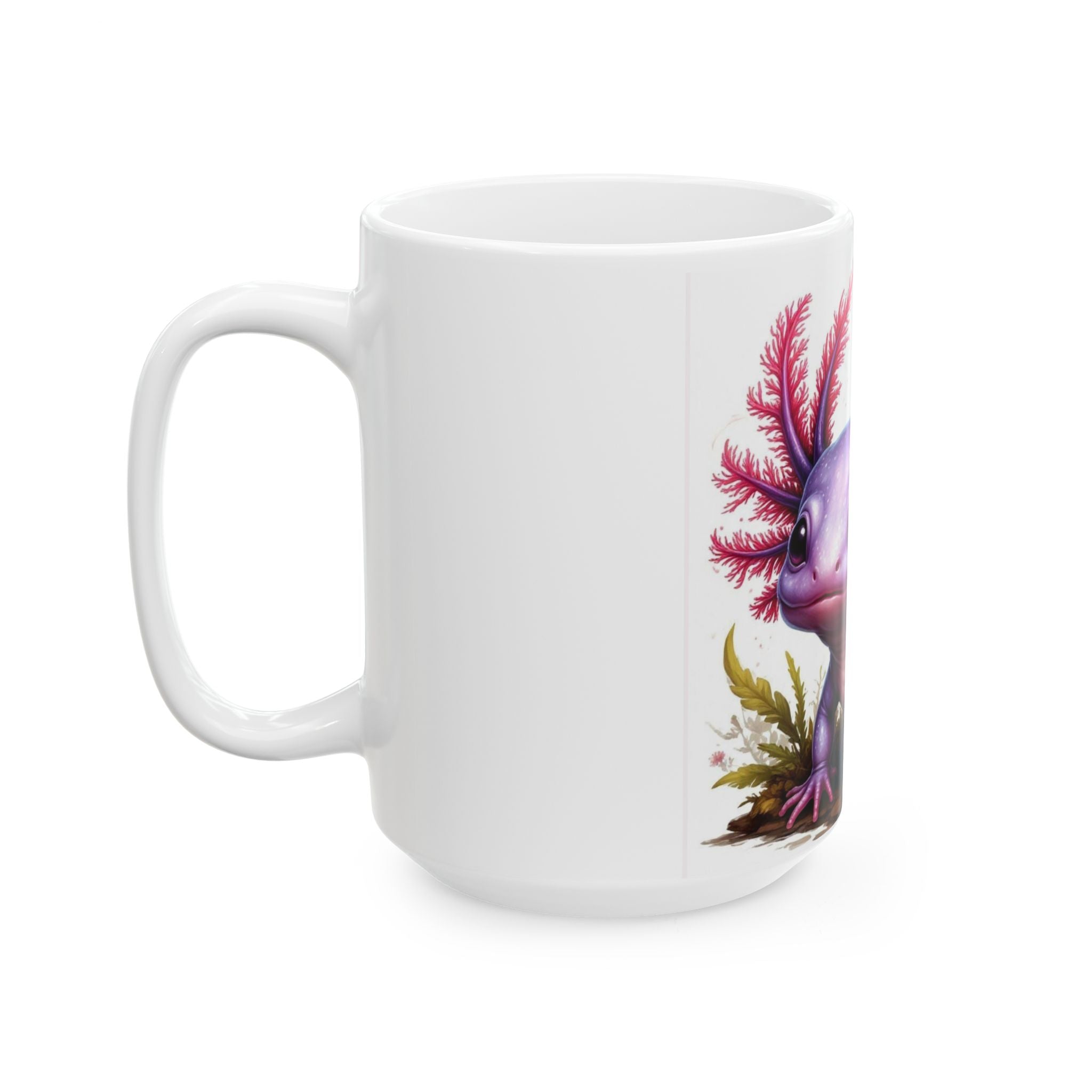 Whimsical Axolotl Ceramic Mug, Cute Coffee Cup, Unique Gift for Animal Lovers, Fun Drinkware, Perfect for Home or Office