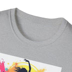 Colorful Dance Graphic T-Shirt, Unisex Tee, Perfect Gift for Dancers, Dance Studio Wear, Dance Parties, Art Lovers