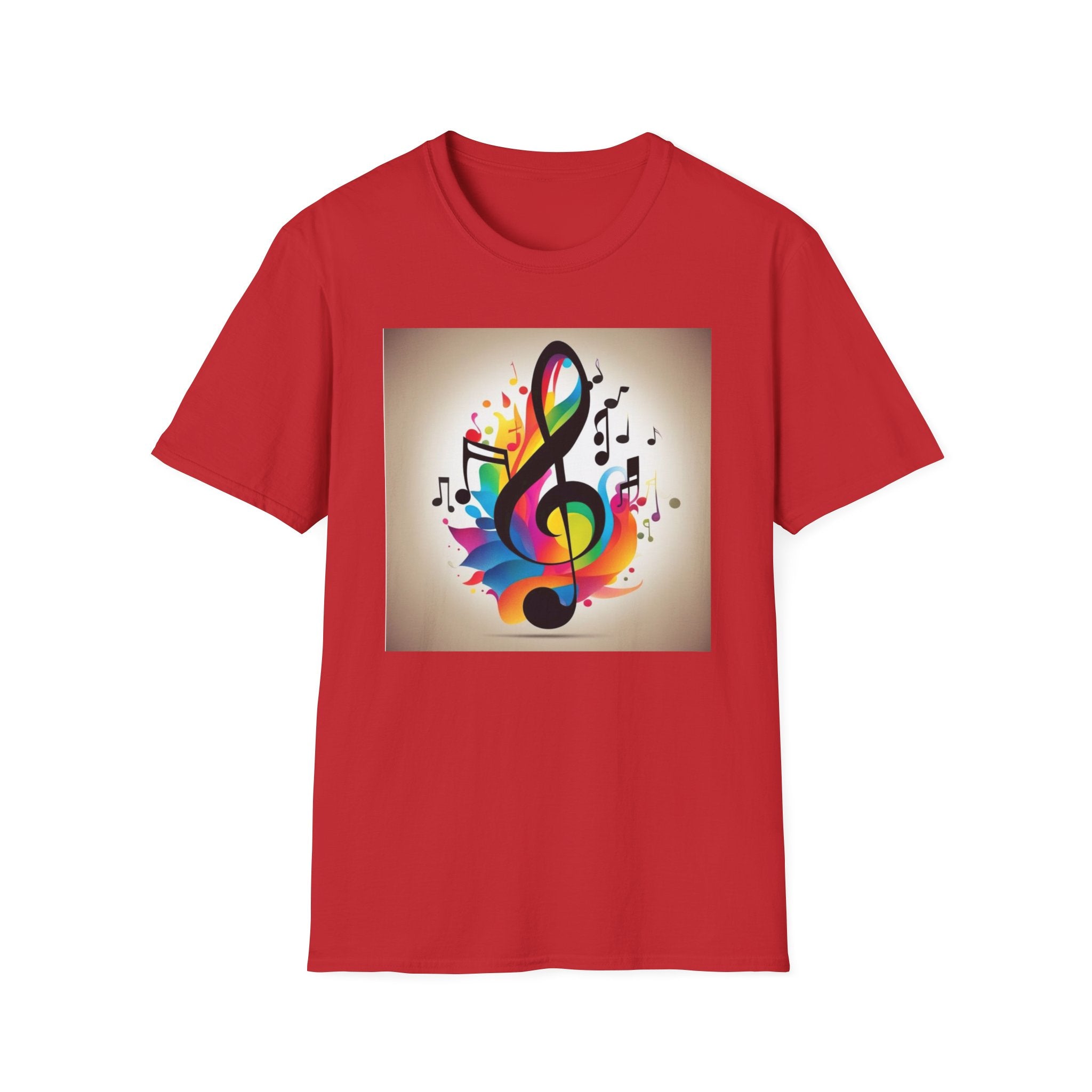Colorful Music Notes Unisex T-Shirt, Gift for Musicians, Music Lover Apparel, Festival Wear, Comfortable Tee