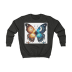 Butterfly Sun and Moon Kids Sweatshirt, Kids Clothing, Butterfly Sweatshirt, Unique Gift for Kids, Cozy Pullover