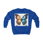 Butterfly Sun and Moon Kids Sweatshirt, Kids Clothing, Butterfly Sweatshirt, Unique Gift for Kids, Cozy Pullover