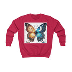 Butterfly Sun and Moon Kids Sweatshirt, Kids Clothing, Butterfly Sweatshirt, Unique Gift for Kids, Cozy Pullover