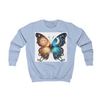 Butterfly Sun and Moon Kids Sweatshirt, Kids Clothing, Butterfly Sweatshirt, Unique Gift for Kids, Cozy Pullover