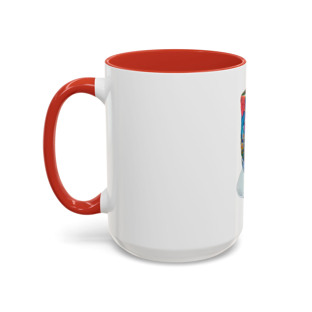 Vibrant Accent Coffee Mug | Colorful Art Mug for Home, Office, Gifts, Unique Coffee Lover, Hummingbird Design