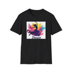 Colorful Dance Graphic T-Shirt, Unisex Tee, Perfect Gift for Dancers, Dance Studio Wear, Dance Parties, Art Lovers