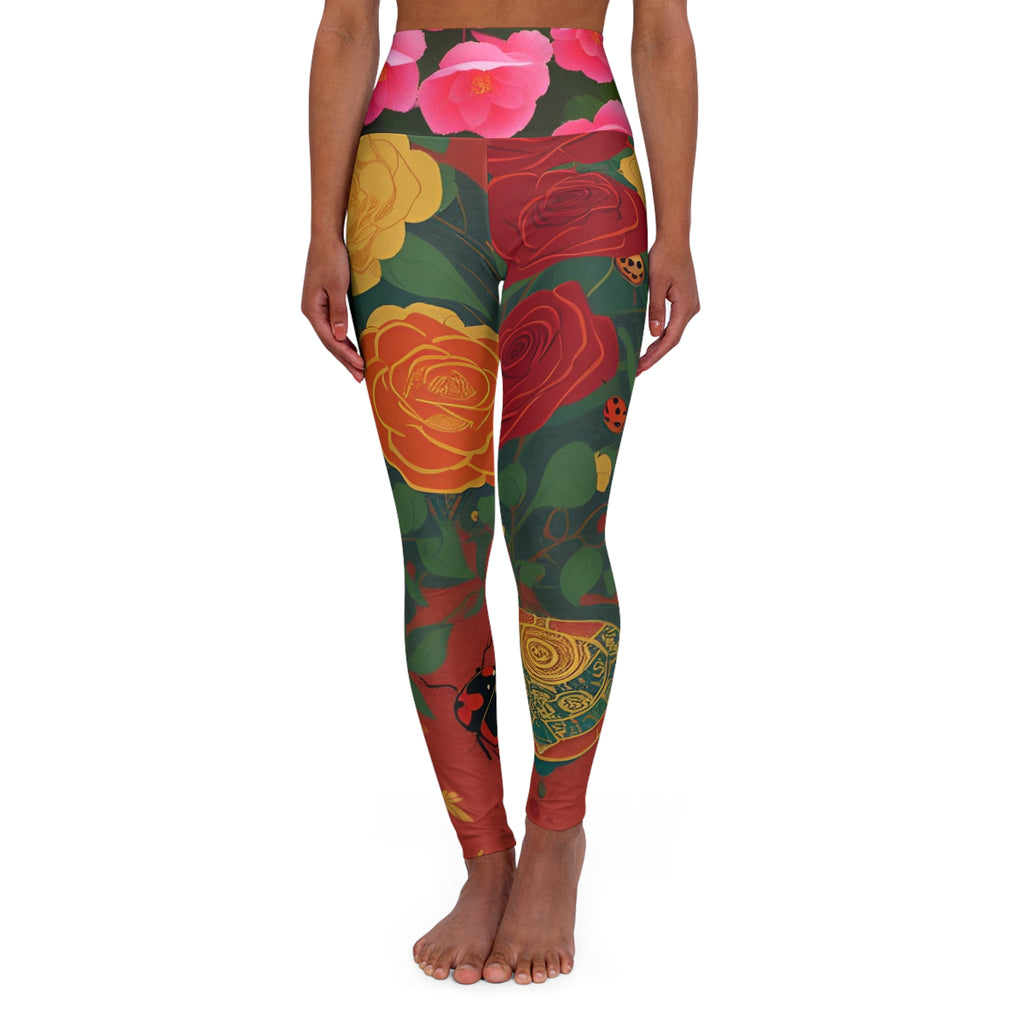 High Waisted Yoga Leggings (AOP)