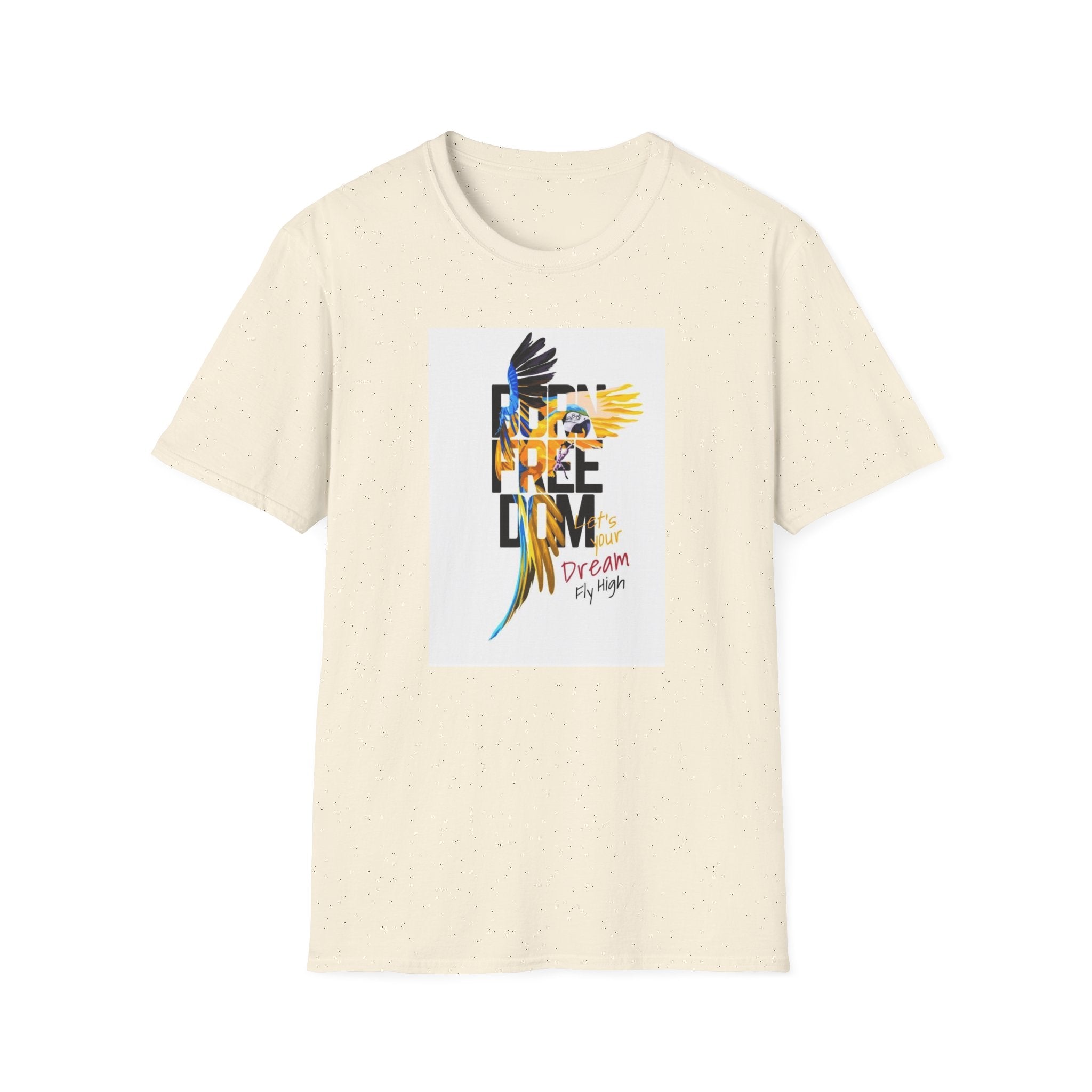 Colorful Freedom Dreamer Unisex Softstyle T-Shirt, Inspirational Tee, Motivational Shirt, Gift for Dreamers, Positive Vibes Apparel