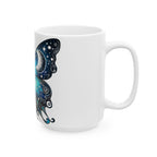Sun and Moon Butterfly Ceramic Mug | Inspirational Coffee Mug, Unique Gift for Butterfly Lovers, Art Mug for Home Decor, Spiritual Drinkware