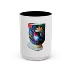 Vibrant Accent Coffee Mug | Colorful Art Mug for Home, Office, Gifts, Unique Coffee Lover, Hummingbird Design