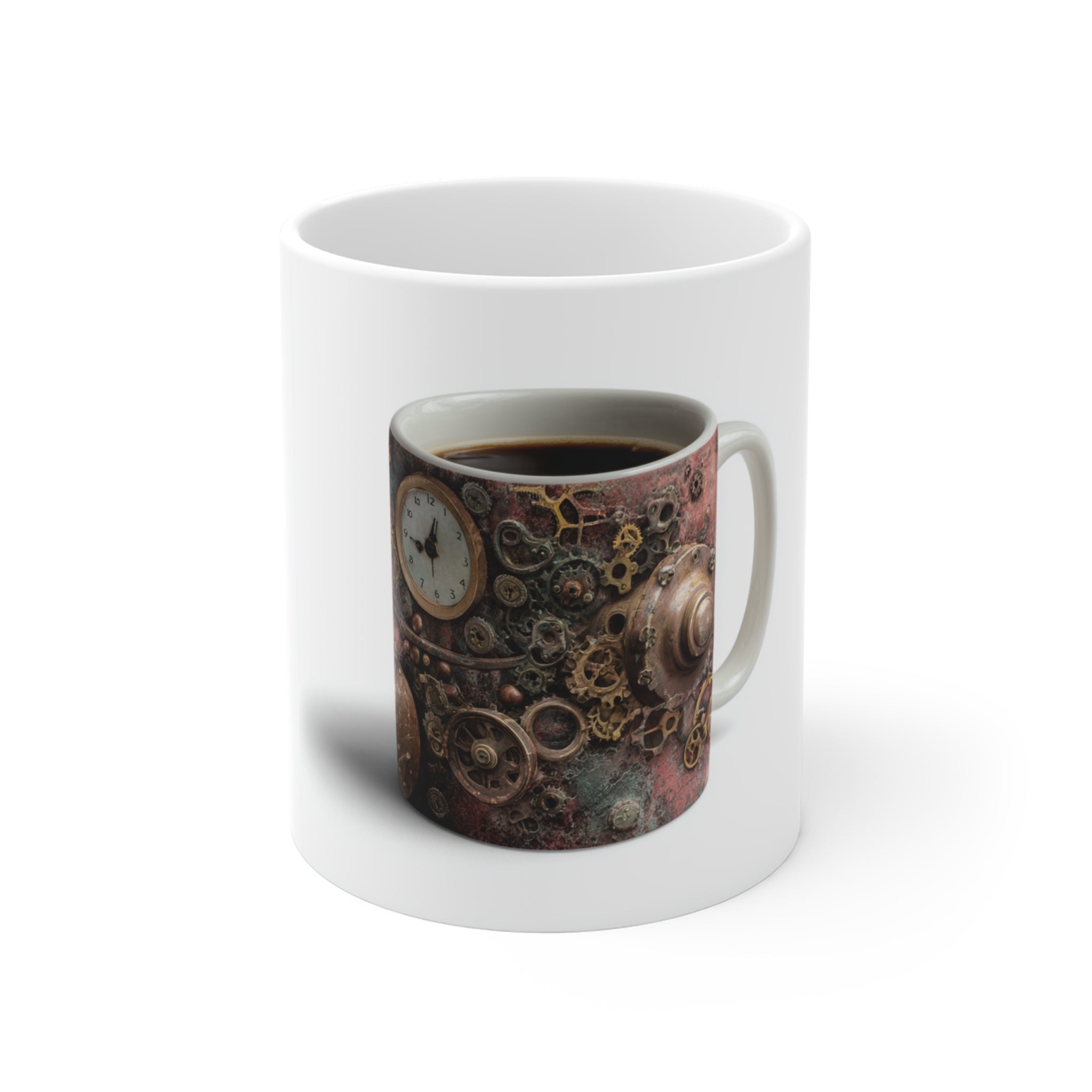 Steampunk Gear Mug - Vintage Coffee Cup, Unique Gift for Him, Mechanic Decor, Retro Steampunk Tea Mug, Home Office Drinkware