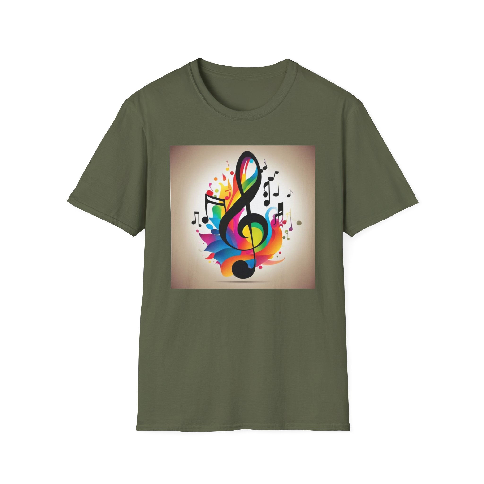 Colorful Music Notes Unisex T-Shirt, Gift for Musicians, Music Lover Apparel, Festival Wear, Comfortable Tee