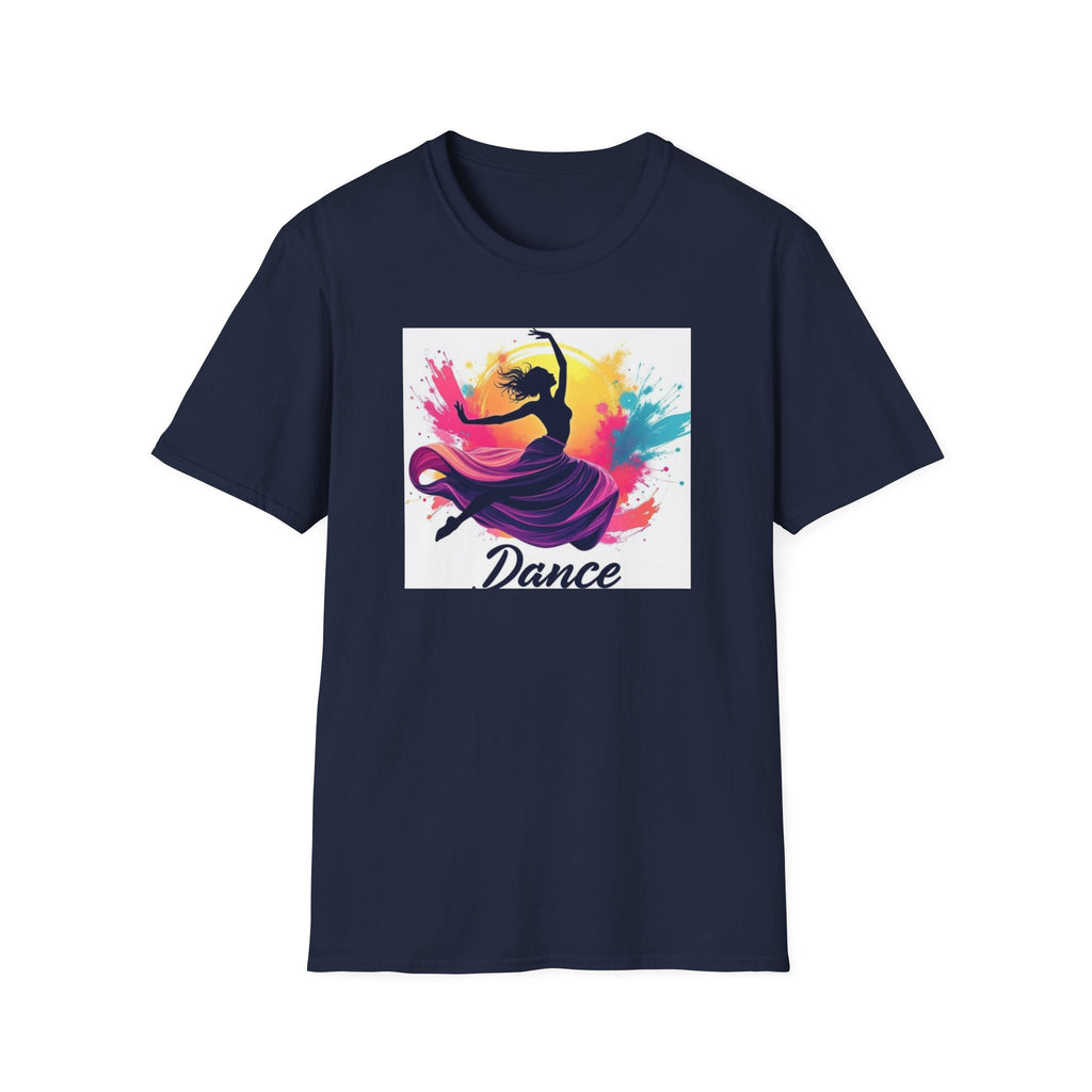 Colorful Dance Graphic T-Shirt, Unisex Tee, Perfect Gift for Dancers, Dance Studio Wear, Dance Parties, Art Lovers