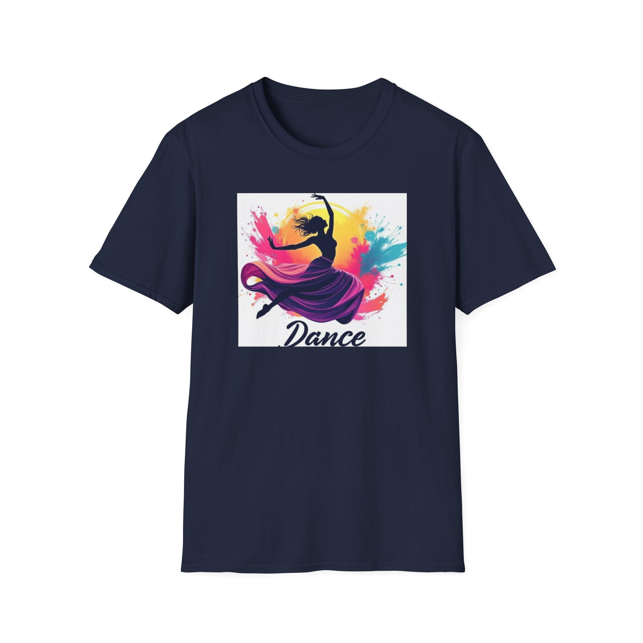 Colorful Dance Graphic T-Shirt, Unisex Tee, Perfect Gift for Dancers, Dance Studio Wear, Dance Parties, Art Lovers