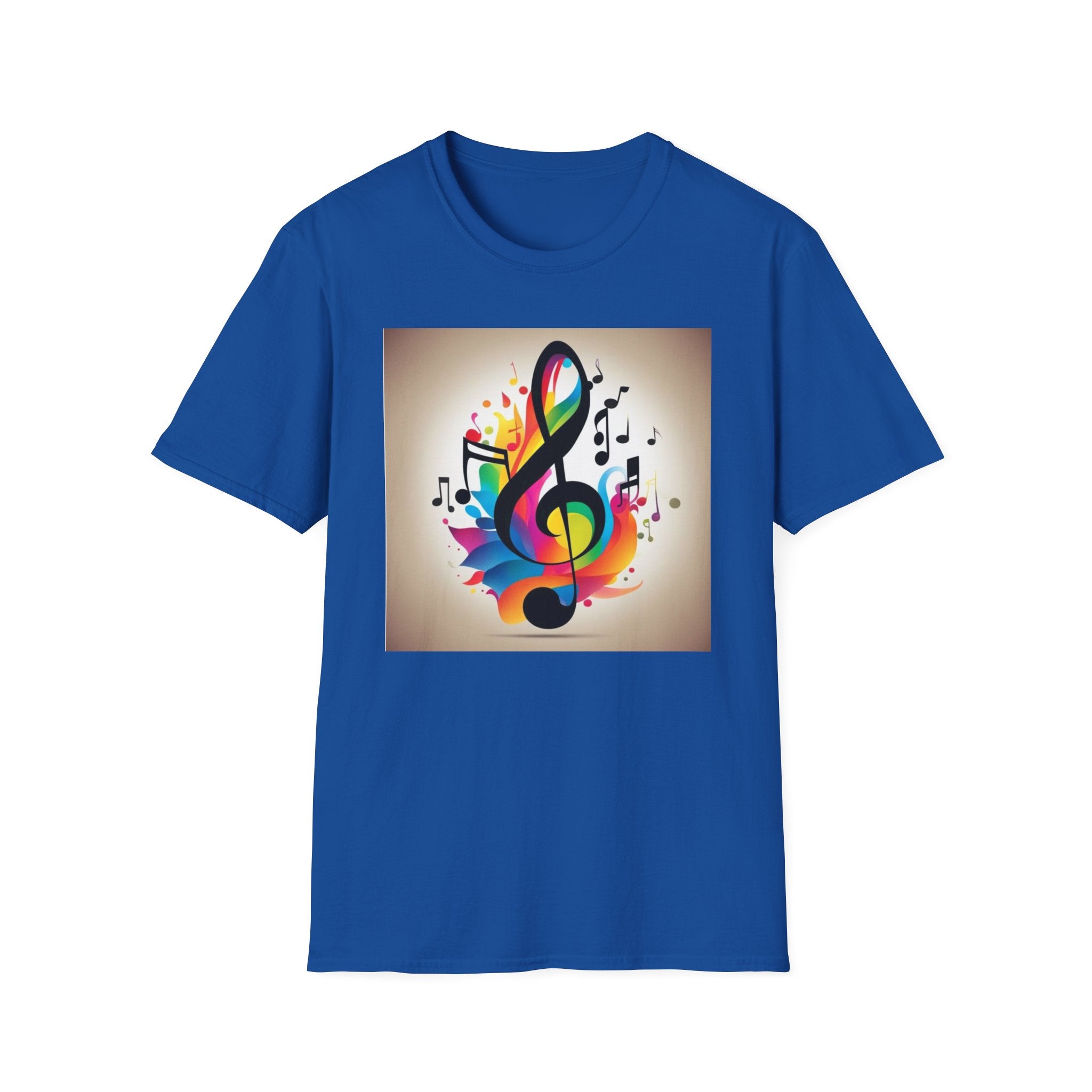 Colorful Music Notes Unisex T-Shirt, Gift for Musicians, Music Lover Apparel, Festival Wear, Comfortable Tee