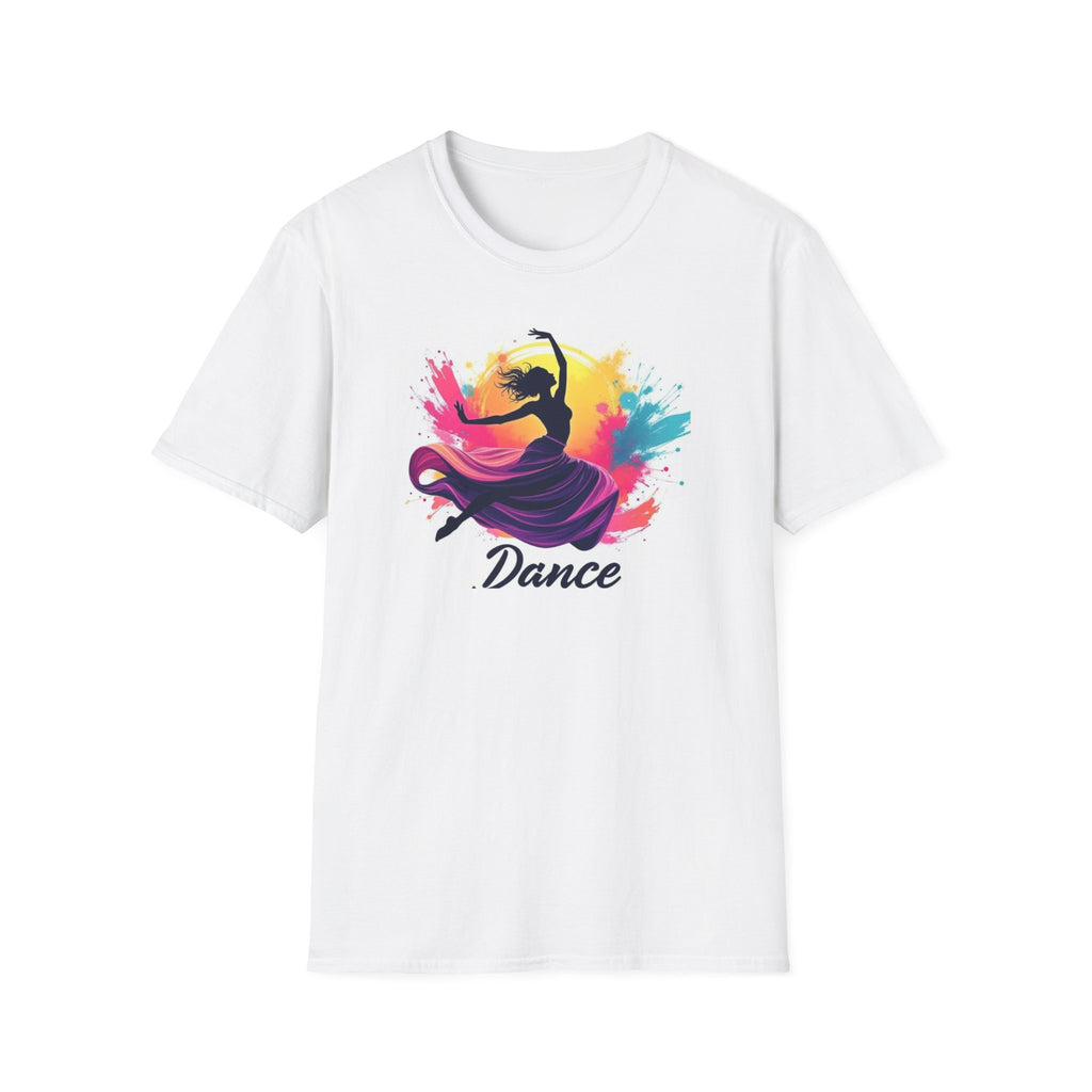 Colorful Dance Graphic T-Shirt, Unisex Tee, Perfect Gift for Dancers, Dance Studio Wear, Dance Parties, Art Lovers