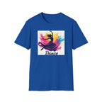 Colorful Dance Graphic T-Shirt, Unisex Tee, Perfect Gift for Dancers, Dance Studio Wear, Dance Parties, Art Lovers