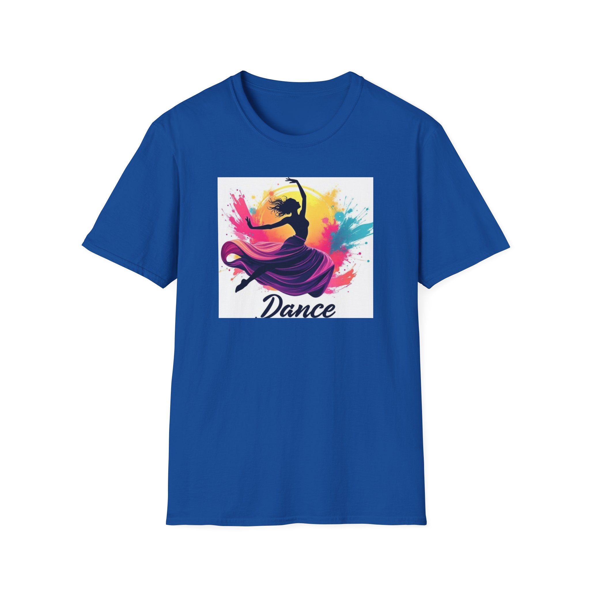 Colorful Dance Graphic T-Shirt, Unisex Tee, Perfect Gift for Dancers, Dance Studio Wear, Dance Parties, Art Lovers