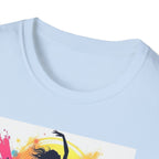 Colorful Dance Graphic T-Shirt, Unisex Tee, Perfect Gift for Dancers, Dance Studio Wear, Dance Parties, Art Lovers
