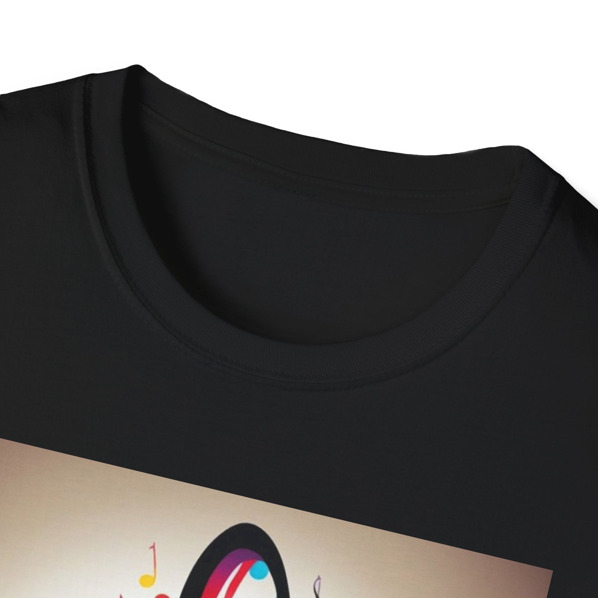 Colorful Music Notes Unisex T-Shirt, Gift for Musicians, Music Lover Apparel, Festival Wear, Comfortable Tee