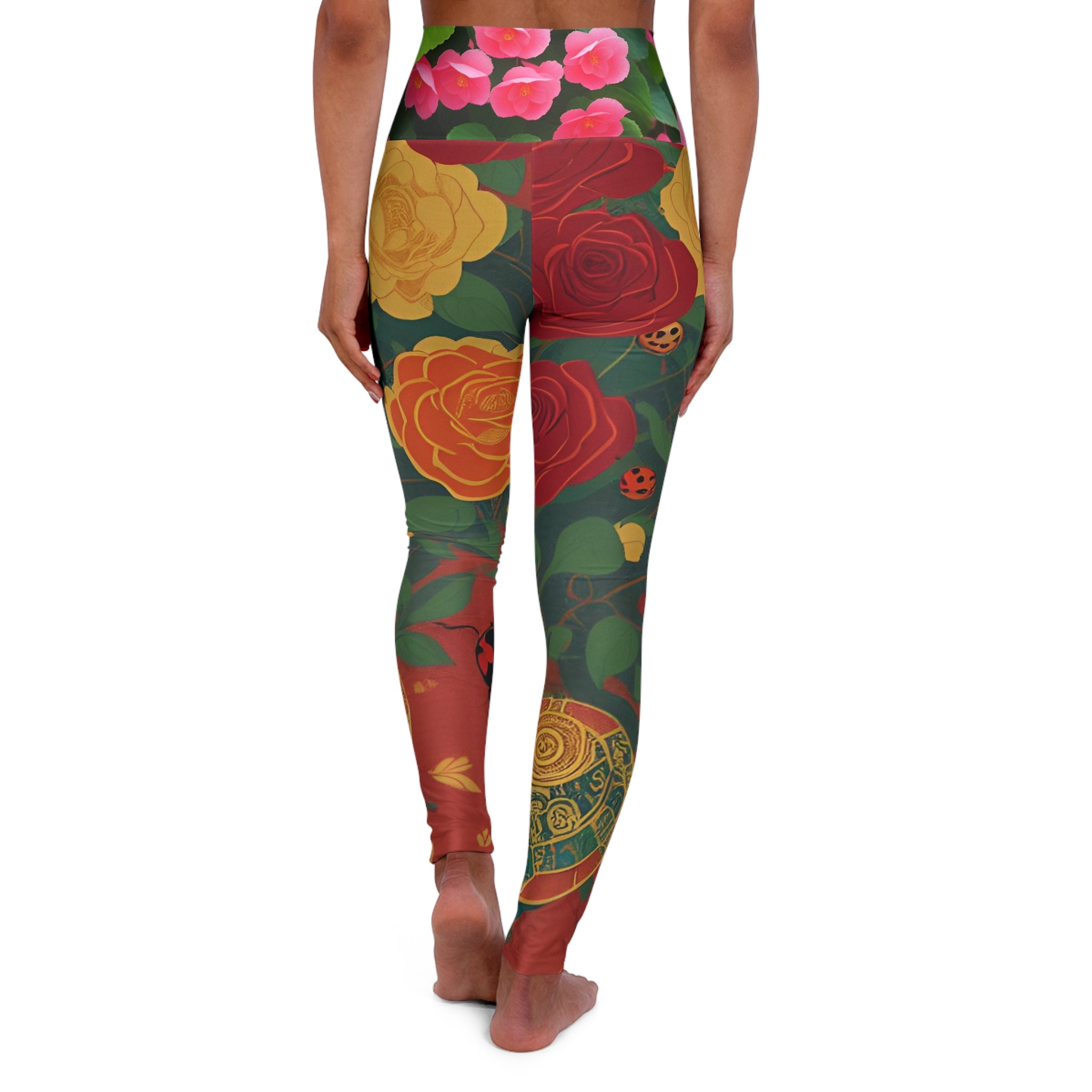 High Waisted Yoga Leggings (AOP)