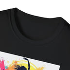 Colorful Dance Graphic T-Shirt, Unisex Tee, Perfect Gift for Dancers, Dance Studio Wear, Dance Parties, Art Lovers