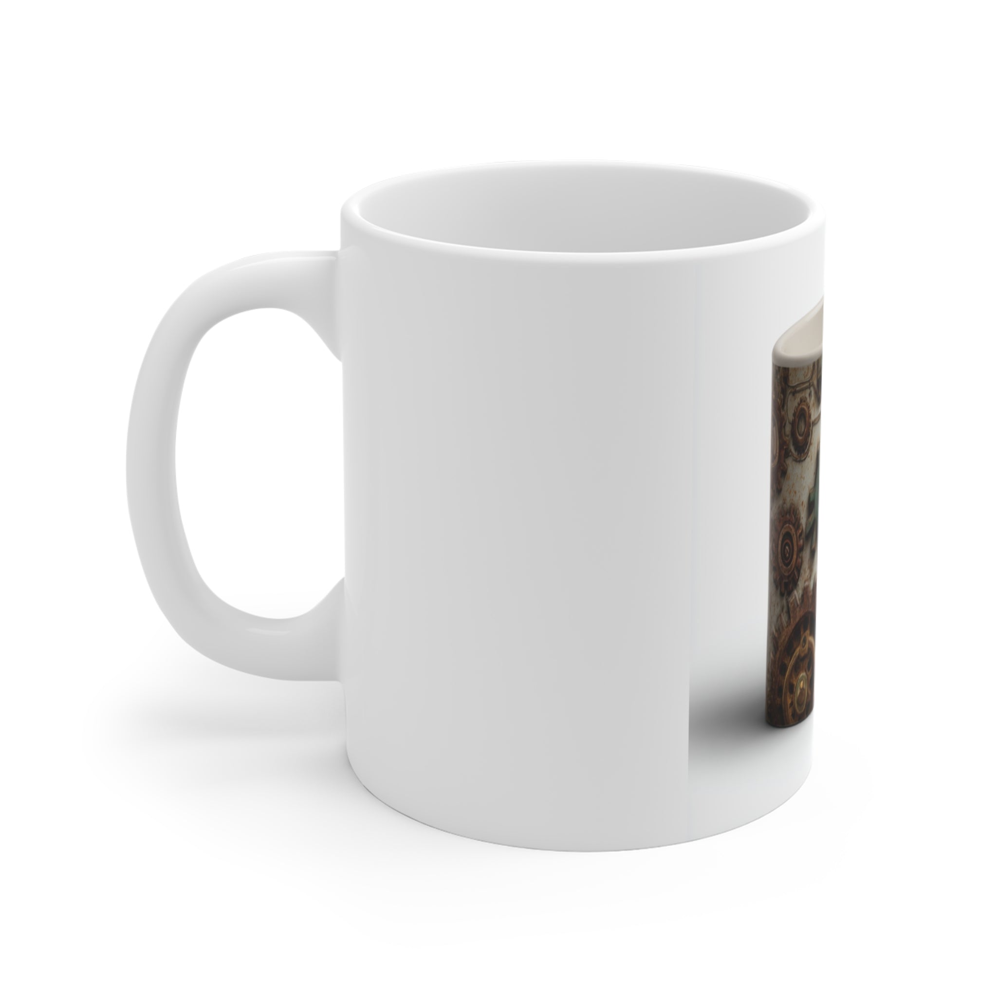 Steampunk Gear Mug, Industrial Coffee Cup, Vintage Gear Design, Unique Tea Mug, Perfect Gift for Him, Home Office Decor, Mechanical Theme