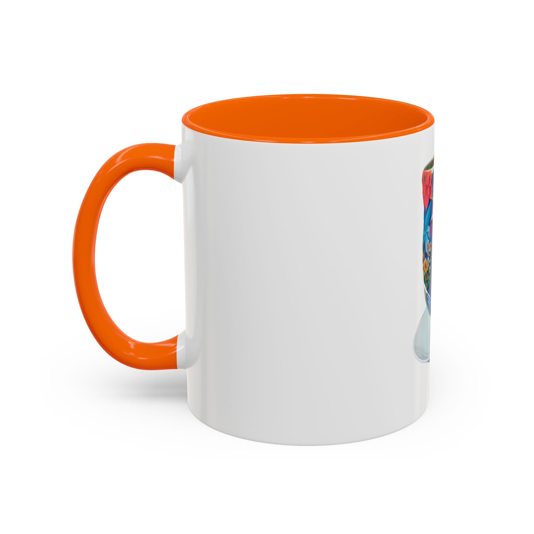 Vibrant Accent Coffee Mug | Colorful Art Mug for Home, Office, Gifts, Unique Coffee Lover, Hummingbird Design