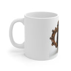 Steampunk Gear Mug, Unique Coffee Cup, Artisan Drinkware for Mechanics and Creatives, Holiday Gift Idea