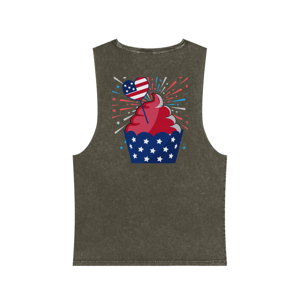 Unisex Stonewash Tank Top