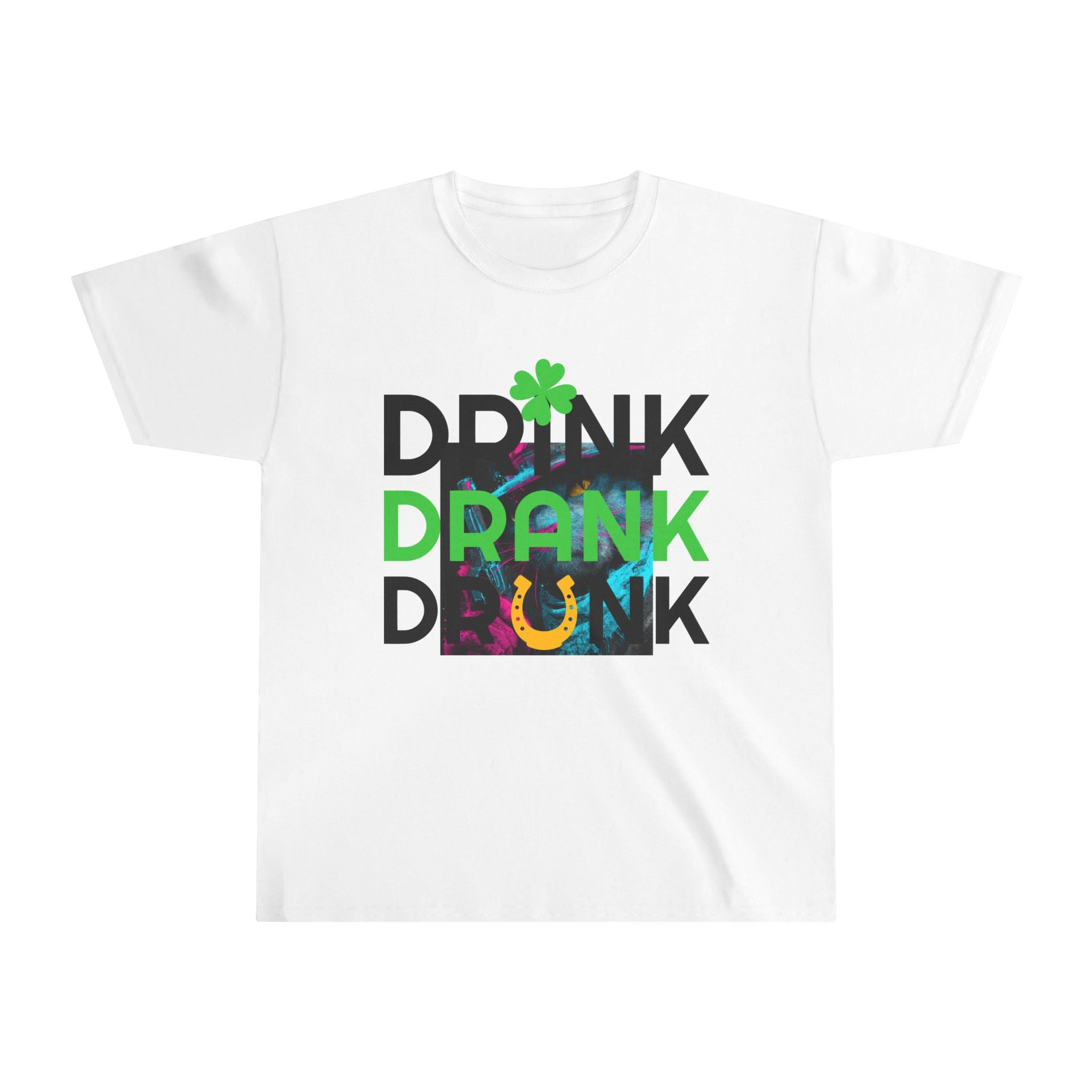 Youth Tee with Fun Drink Design for Celebrations, Party Shirt, St. Patrick's Day, Spring Festivities, Trendy Kids Apparel, Party Outfit