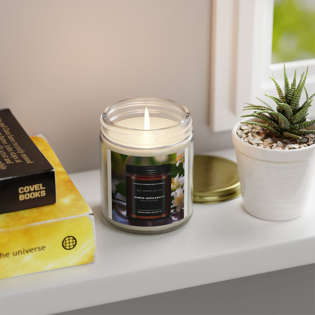 Coconut Apricot Scented Candles - Relaxing Aromatherapy, Home Décor Gift, Spa Essentials, Eco-Friendly Candle