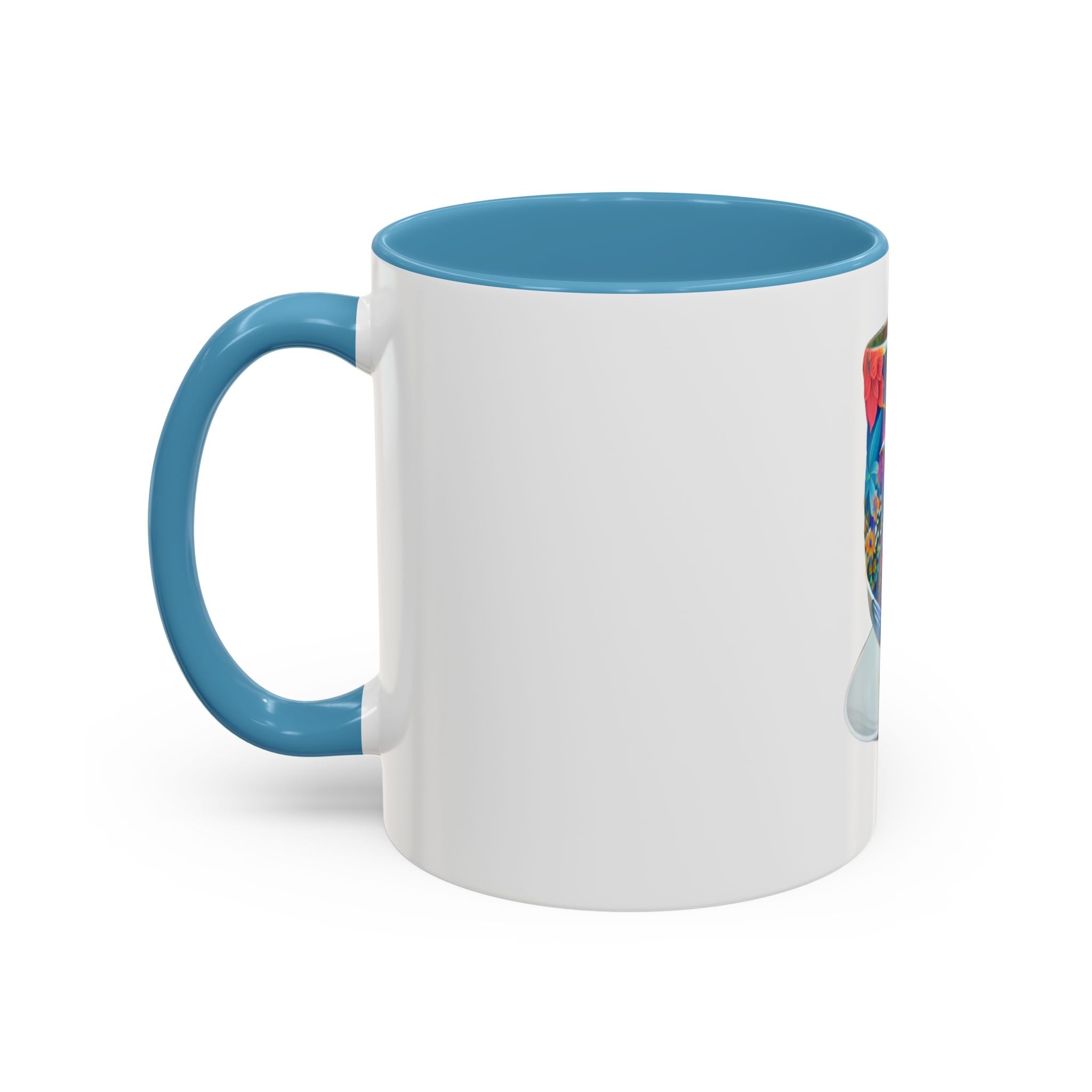 Vibrant Accent Coffee Mug | Colorful Art Mug for Home, Office, Gifts, Unique Coffee Lover, Hummingbird Design