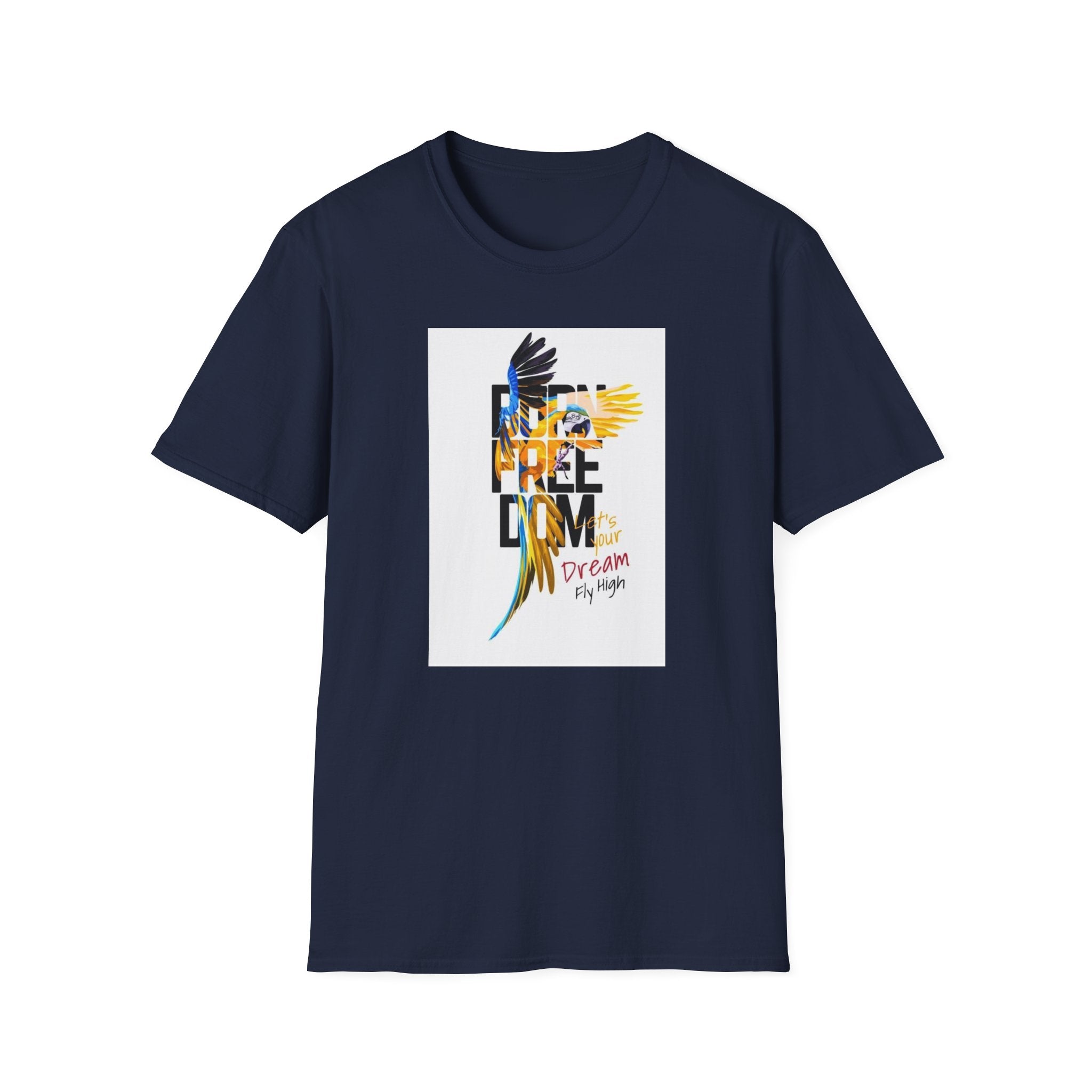 Colorful Freedom Dreamer Unisex Softstyle T-Shirt, Inspirational Tee, Motivational Shirt, Gift for Dreamers, Positive Vibes Apparel