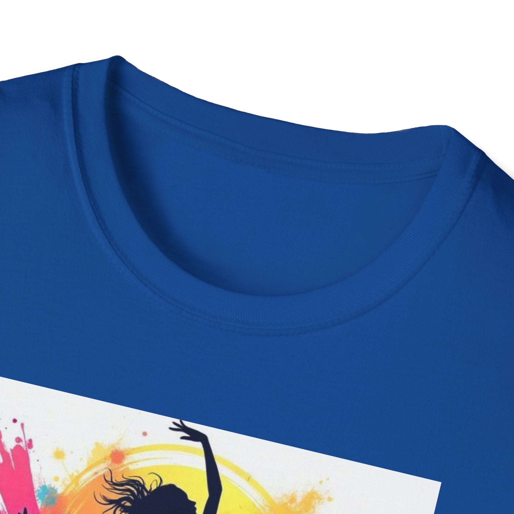 Colorful Dance Graphic T-Shirt, Unisex Tee, Perfect Gift for Dancers, Dance Studio Wear, Dance Parties, Art Lovers