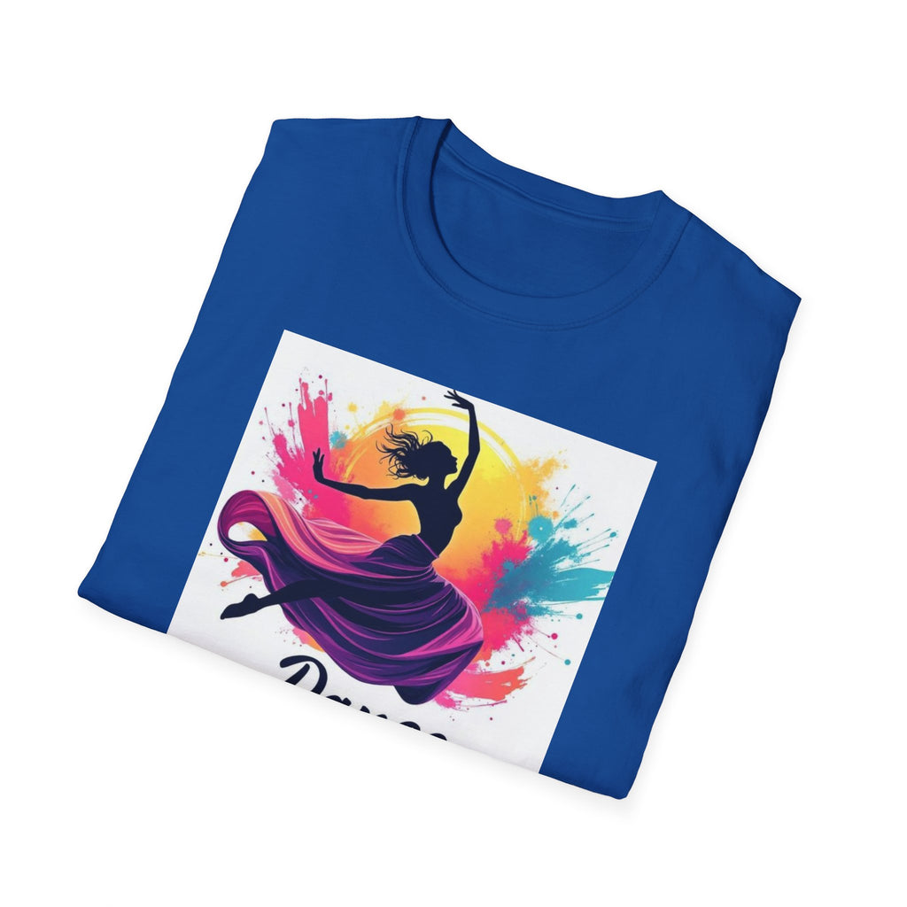Colorful Dance Graphic T-Shirt, Unisex Tee, Perfect Gift for Dancers, Dance Studio Wear, Dance Parties, Art Lovers
