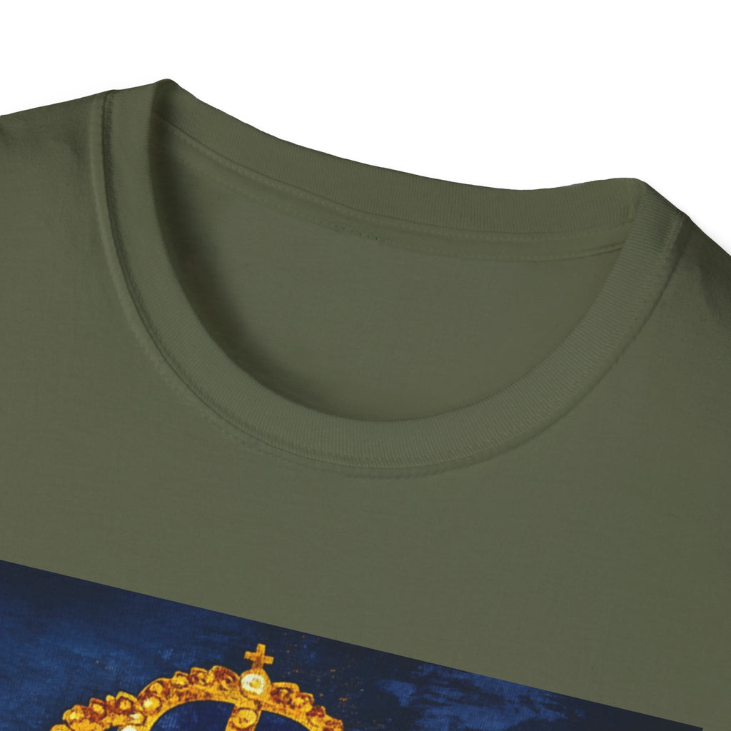 Crown Key Unisex T-Shirt, Softstyle Tee for Sports Fans, Birthday Gift, Casual Wear, Graphic Tee, Fashion Statement