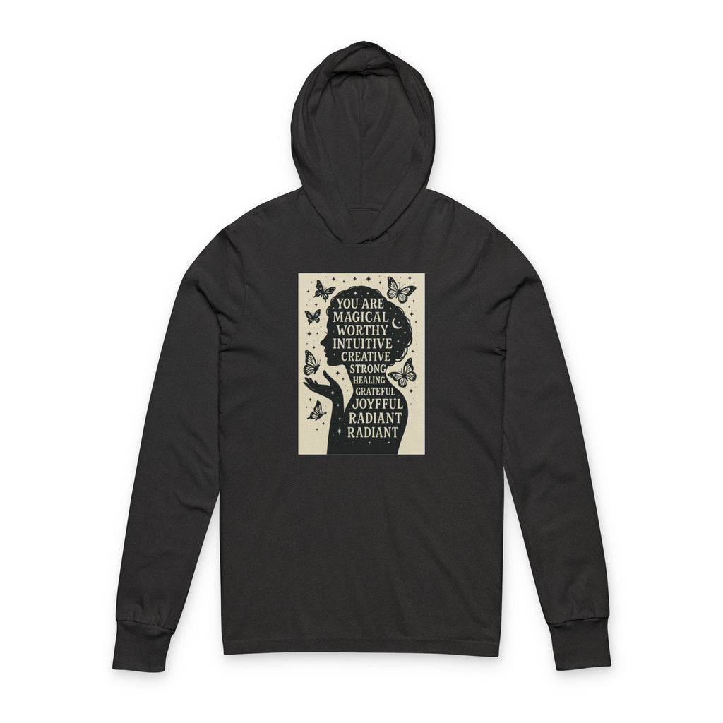 Radiant Magical Hoodie, Long Sleeve Tee for Creative Souls, Inspirational Gift, Cozy Layer for Self-Expression & Empowerment