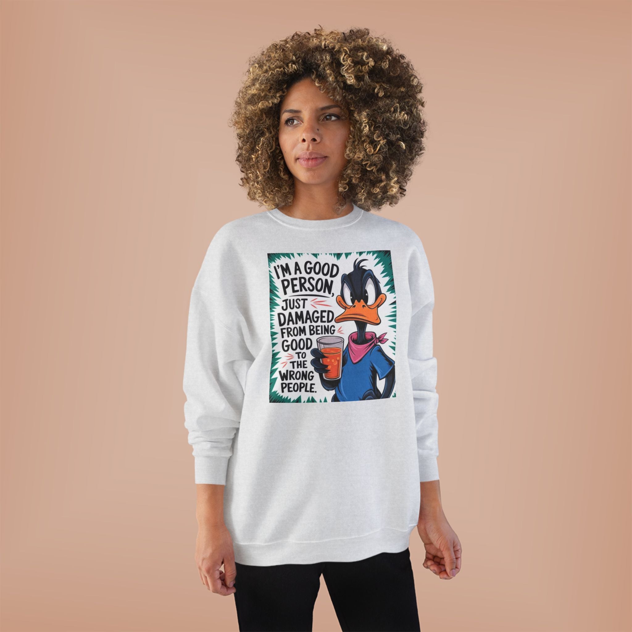 Funny Quote Sweatshirt, Unisex EcoSmart Crewneck, Perfect for Friends, Gift for Birthdays, Casual Wear, Everyday Comfort, Eco-Friendly [...]