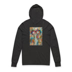 Colorful Art-Inspired Unisex Hooded Long Sleeve Tee, Stylish Casual Wear, Perfect for Events, Gifts, Everyday Use, Comfortable and Trendy