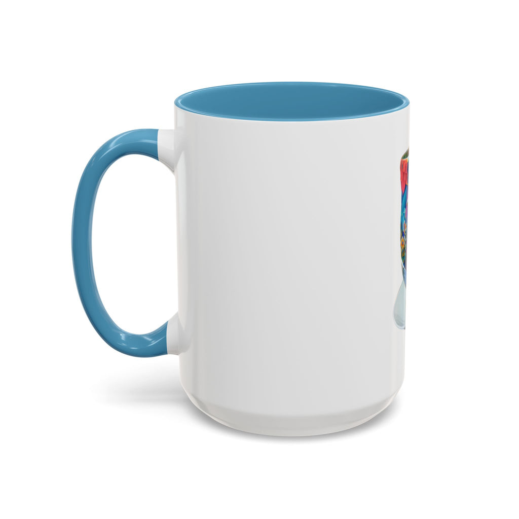Vibrant Accent Coffee Mug | Colorful Art Mug for Home, Office, Gifts, Unique Coffee Lover, Hummingbird Design