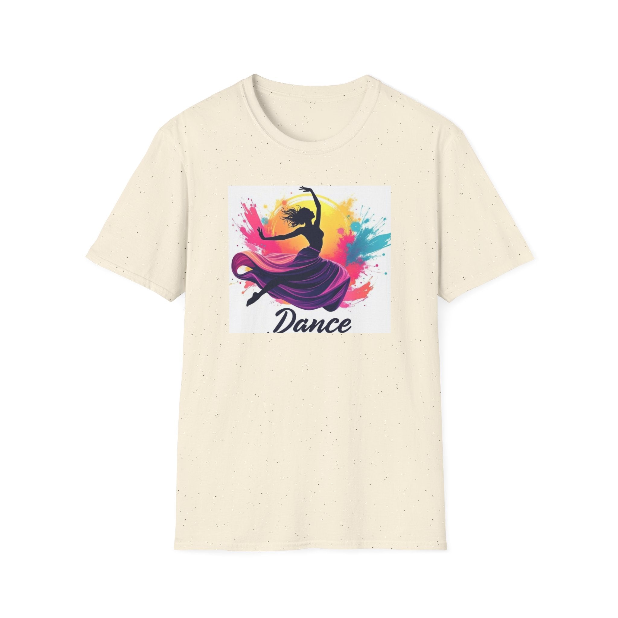Colorful Dance Graphic T-Shirt, Unisex Tee, Perfect Gift for Dancers, Dance Studio Wear, Dance Parties, Art Lovers