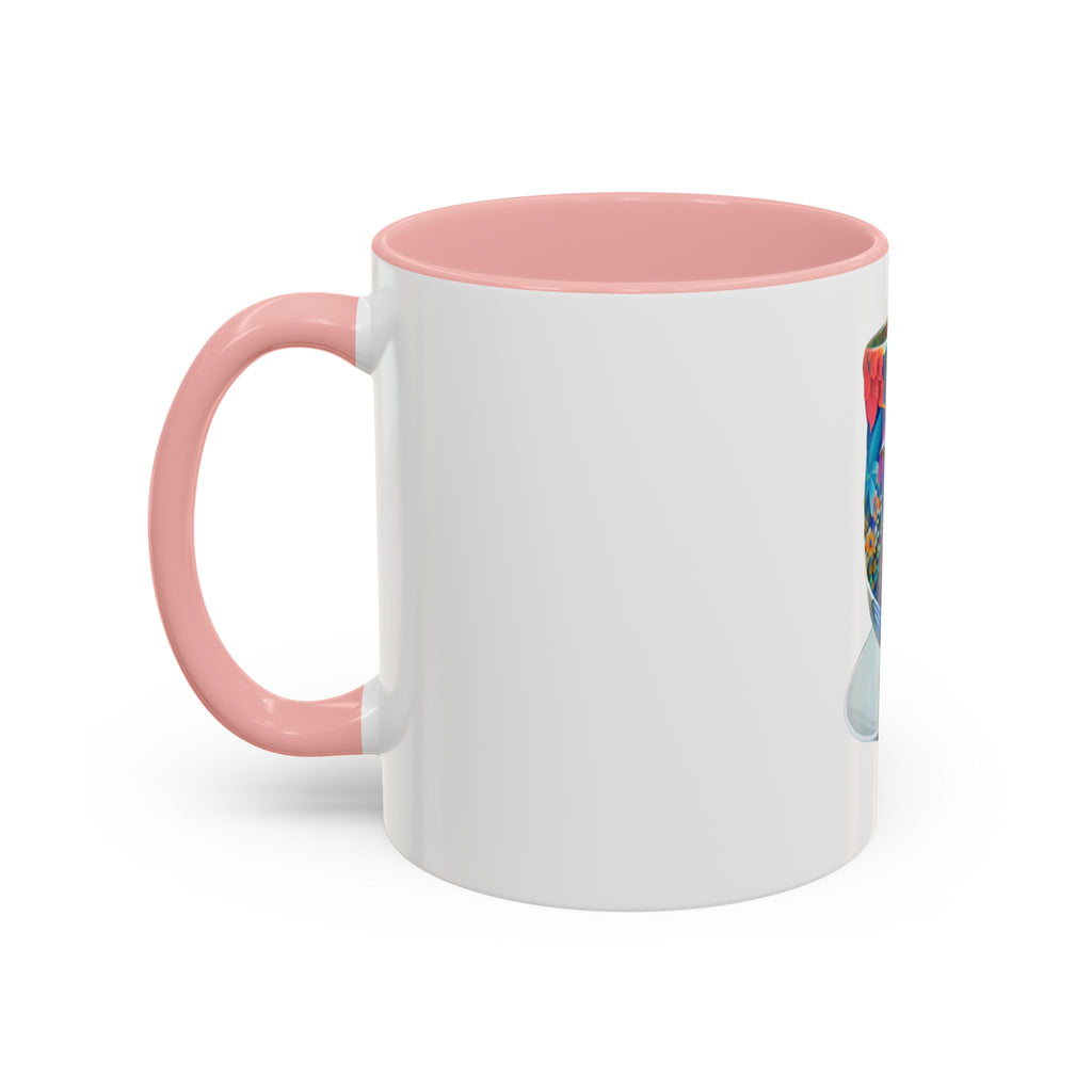 Vibrant Accent Coffee Mug | Colorful Art Mug for Home, Office, Gifts, Unique Coffee Lover, Hummingbird Design