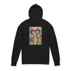 Colorful Art-Inspired Unisex Hooded Long Sleeve Tee, Stylish Casual Wear, Perfect for Events, Gifts, Everyday Use, Comfortable and Trendy